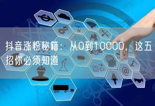 抖音涨粉秘籍：从0到10000，这五招你必须知道