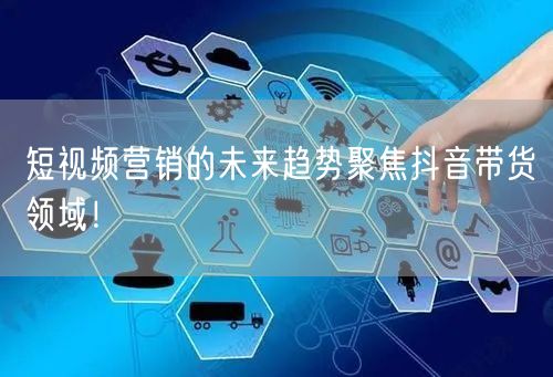 短视频营销的未来趋势聚焦抖音带货领域！