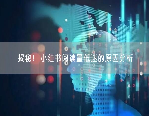 揭秘！小红书阅读量低迷的原因分析