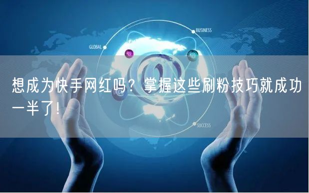 想成为快手网红吗?掌握这些刷粉技巧就成功一半了!