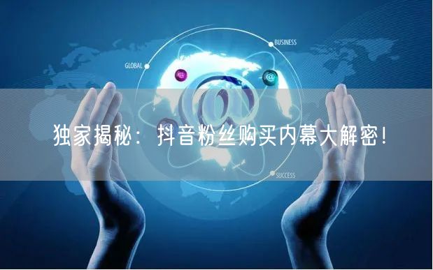 独家揭秘:抖音粉丝购买内幕大解密!