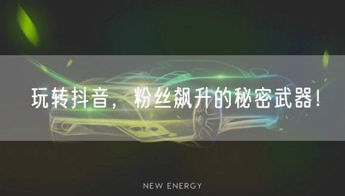 玩转抖音,粉丝飙升的秘密武器!