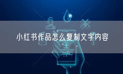 小红书作品怎么复制文字内容