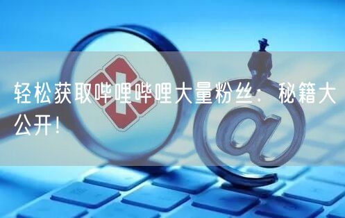 轻松获取哔哩哔哩大量粉丝：秘籍大公开！