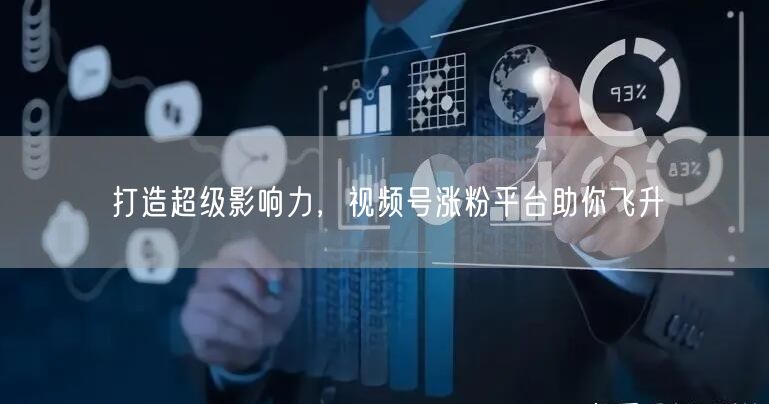 打造超级影响力,视频号涨粉平台助你飞升