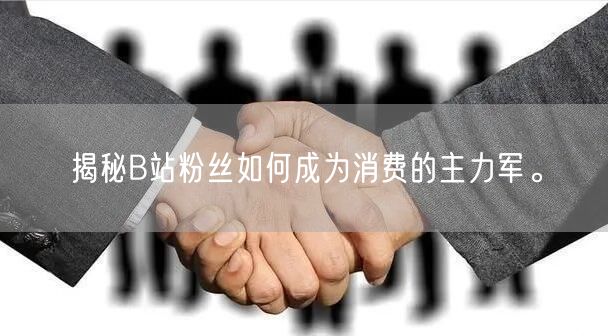 揭秘B站粉丝如何成为消费的主力军。