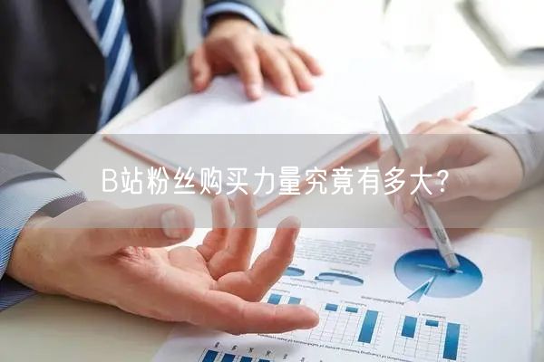 B站粉丝购买力量究竟有多大？