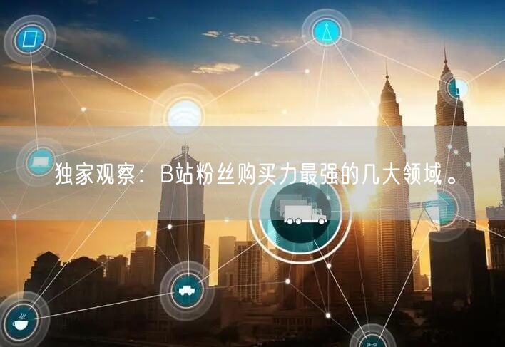 独家观察：B站粉丝购买力最强的几大领域。