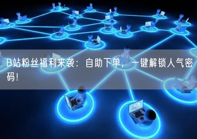 B站粉丝福利来袭：自助下单，一键解锁人气密码！