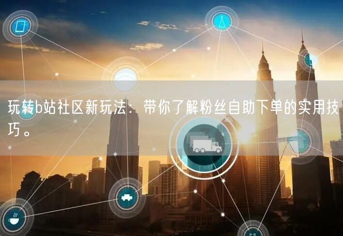 玩转b站社区新玩法：带你了解粉丝自助下单的实用技巧。
