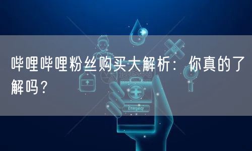 哔哩哔哩粉丝购买大解析:你真的了解吗?