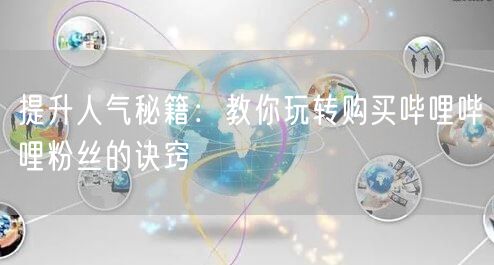 提升人气秘籍:教你玩转购买哔哩哔哩粉丝的诀窍
