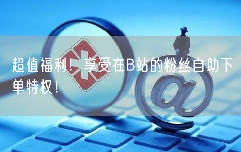 超值福利！享受在B站的粉丝自助下单特权！