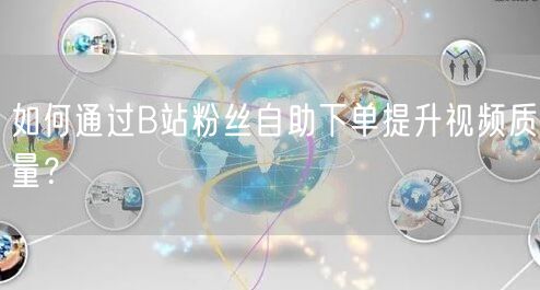 如何通过B站粉丝自助下单提升视频质量？