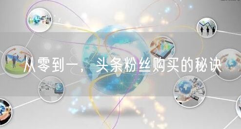 从零到一，头条粉丝购买的秘诀